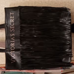 Victoria's Secret Black Faux Leather Purse